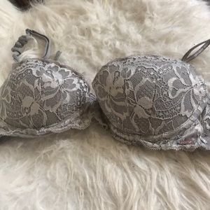 Grey VS Pink push up bra 34A